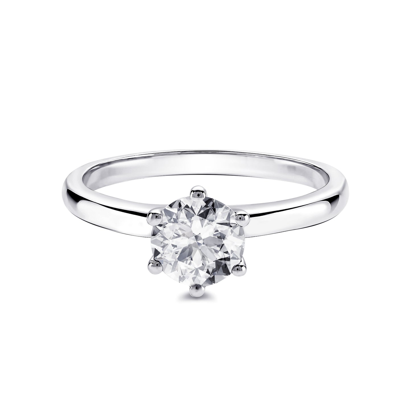 solitaire classique rond Tiff 6